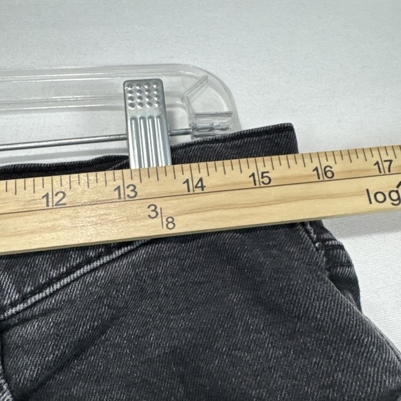 Levis 541 Jeans Mens 31x29 Big E Black Denim Athletic Taper Stretch Casual Hemed - Picture 6 of 12